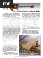 Making a Guitar Body