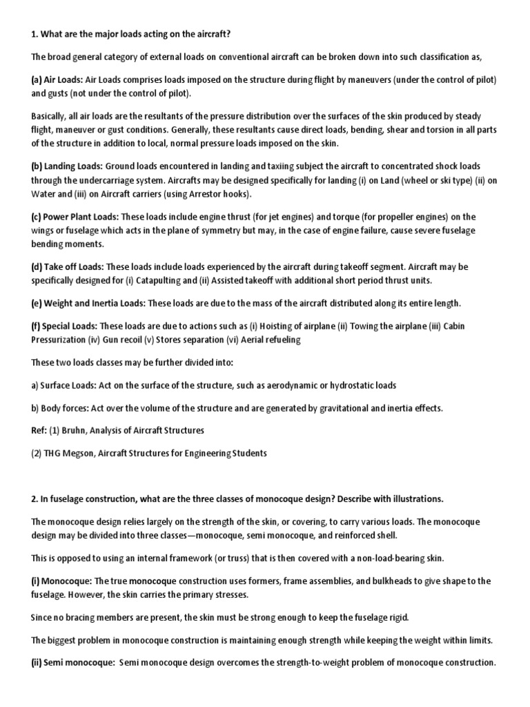 Aircraft Loads PDF Helicopter Rotor Flight Control Surfaces