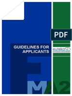 EUREKA SD Guidelines For Applicants en