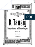 Originalkompositionen Und Bearbeitungen Klassischer Werke Für Pianoforte (Tausig, Carl) Volumen 1