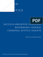 Success-Oriented Funding: Reforming Federal Criminal Justice Grants