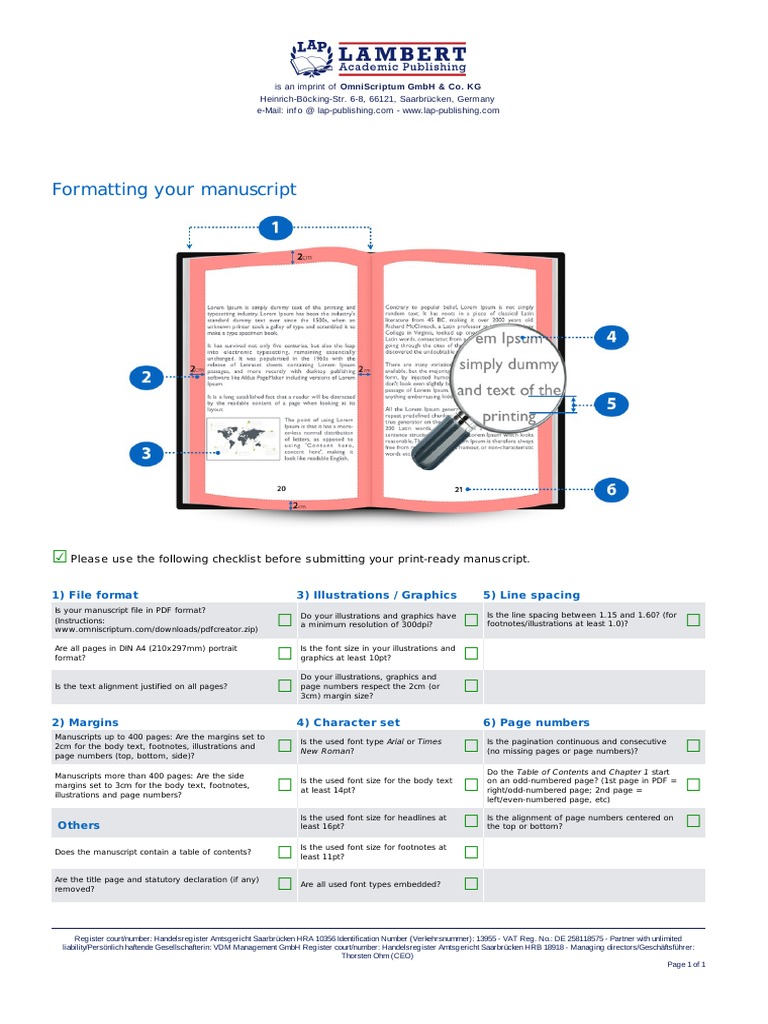 Formatting Requirements | PDF