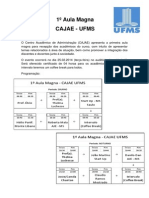 1º Aula Magna CAJAE