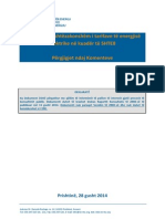 Shqyrtimi I Jashtëzakonshëm I Tarifave Të Energjisë Elektrike Në Kuadër Të SHTE8 Përgjigjet Ndaj Komenteve