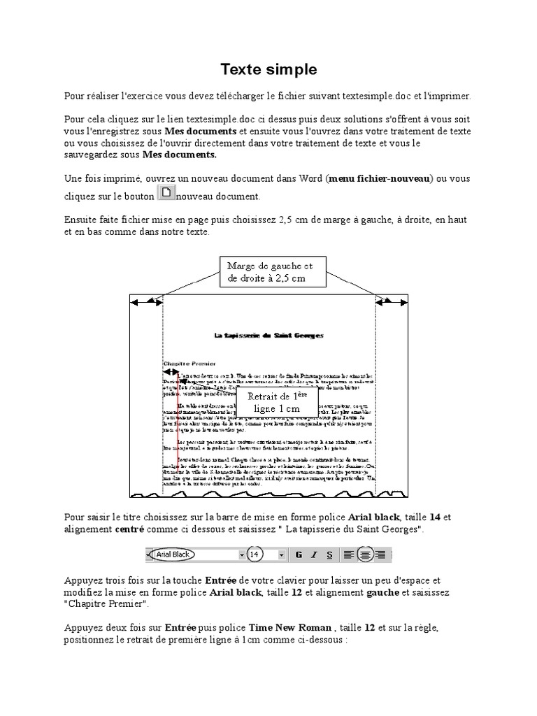 Texte Informatique Simple