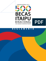 Reglamento BecasItapu Convocatoria 2013