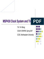 MSP430 Clock Timers