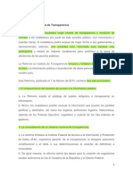 Qué Es La Reforma en Materia de Transparencia