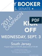 Booker Campaign Kickoff - South Jersey