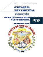 Auditoria Gubernamental-Municipalidad Distrital Nuevo Imperial