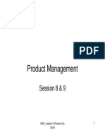 Product Management: Session 8 & 9