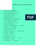 Tema 1.-Pronomres Y Adjetivos Posesivos