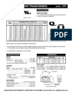 CTY Split Core Current Transformers: Features Applications