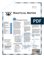 Nautical Notes: Principal's Column