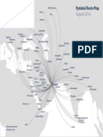 August 2014.: Flydubai Route Map