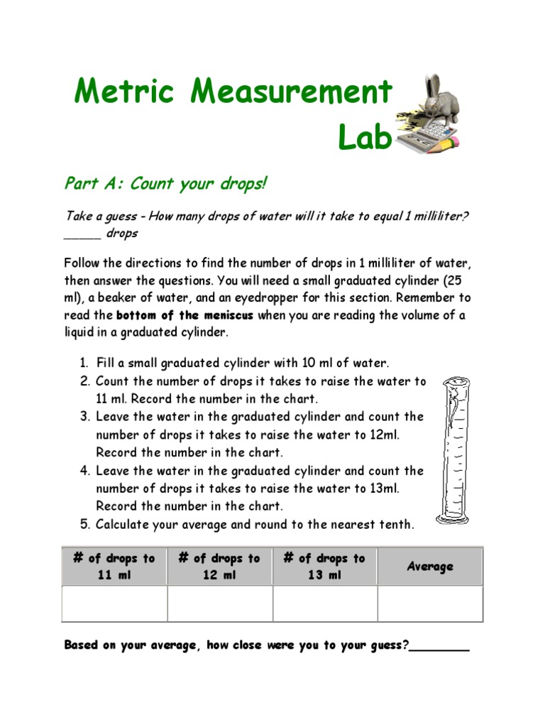 metric measurement lab Litre Volume