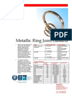Metallic Ring Joint Gaskets: Type Nominal Pipe Size Class Ratings