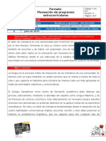 F-Ac-024 -Formato de Planeacion de Programas Extracurriculares