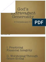 God's Extravagant Generosity