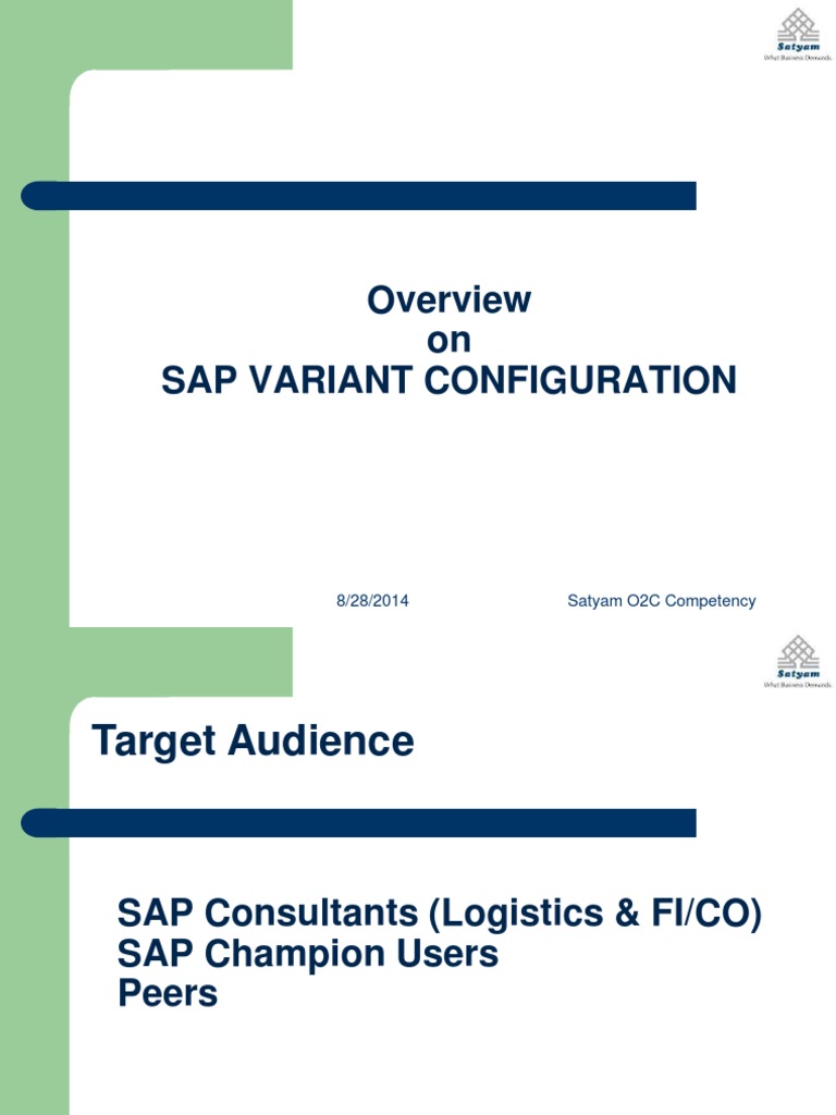 1 Variant Configuration Final Draft 06apr08 Overview | PDF ...