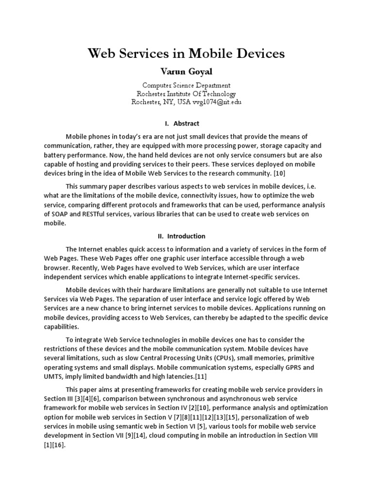  Services in Mobile Devices PDF Short Message Service Mobile