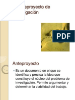 Elanteproyectodeinvestigacin