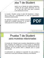 Prueba T de Student: comparación de medias de grupos relacionados y no relacionados