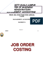 UNIKL M a - HO 4 - Job Order n Process Costing