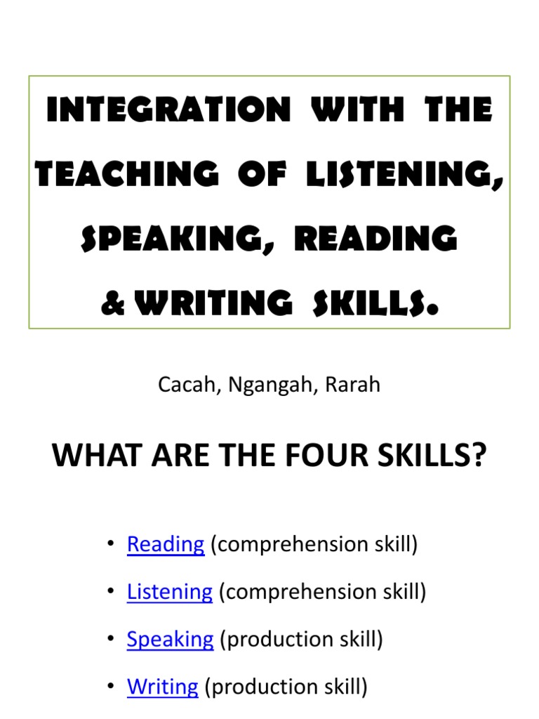 Integration Grammar Reading Comprehension
