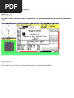 Microsoft Windows 1.0 To 8... Past To Present!!