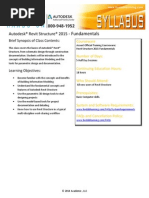 Syllabus FY15 Autodesk Revit Structure Fundamentals