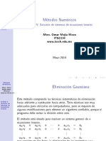 05MN Solución de Sistemas de Ecuaciones Lineales