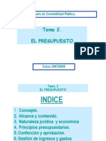 TEMA2 El Presupuesto