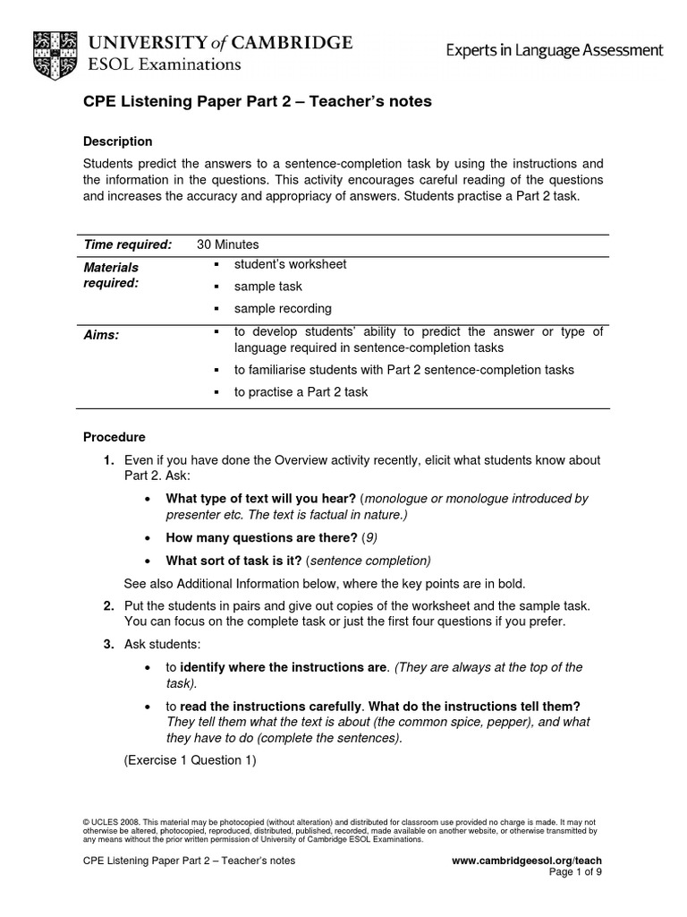 Cpe listening online image