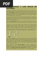 Las Escalas y Los Solos de Guitarra