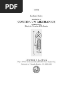 Continuum Mechanics and Elements of Elasticity Structural ...