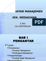 Pengantar Manajemen Ign.wedagama