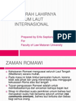 Lahirnya Hukum Laut Internasional