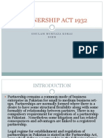 Partnership Act 1932 Introduction