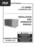 AAON CA Series Condensing Unit IOM