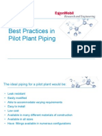 Best Practices in Pilot Plant Piping: Richard Palluzi April, 2013