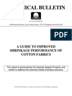 Shrinkage Performance of Cotton Fabrics