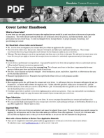 Cover Letter Handbook
