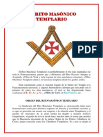 El Rito Masonico Templario PDF