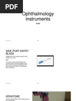 Ophthalmology Instruments