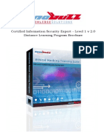 Certified Information Security Expert - Level 1 V 2.0 Distance Learning Program Brochure