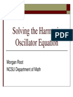 Solving the Harmonic Oscillator Equation