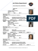 Public Arrest Report For 8-29-2014