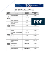 At-A-Glance Grade 7 2014-2015