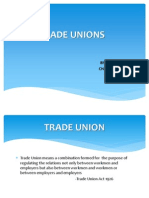 Trade Unions: BY: Charu Chandna 13MBA011